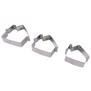 Stainless Steel House Shape Cookie Cutter Set (3 Pc Mix Design Set) thumbnail 3