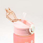 Plastic Colorful Motivational Water Bottle With Straw (900 Ml) thumbnail 2