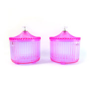 Plastic Luxury Transparent Dry Fruit Storage Jars  (2 Pc) thumbnail 1