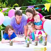 5925 Reusable Straws Are Perfect For Kids Summer Parties. Plastic Straws Reusable Drinking Straws With Cartoon Decoration For Kids Birthday Party Favorsnbspor Other Summer Celebration (4 Pc Set) thumbnail 2