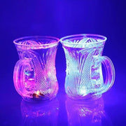 4727 Flashing Cup Led Water Sensor Light Up Cup With Handle For Home Kitchen Fun Luminous Water Cup Party  Birthday  Nightclub  Christmas  Disco Entertainment Cup (2 Pcs Set) thumbnail 5