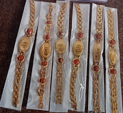 Gold Plated Metal Bracelet Rakhi For Brother (1 Pc) thumbnail 6
