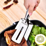 2919 Multifunction Cooking Serving Turner Frying Food Tong. Stainless Steel Steak Clip Clamp Bbq Kitchen Tong. thumbnail 2