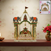 Traditional Decorative Pooja Jhula Mandir (1 Pc) thumbnail 6