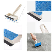 7602 2 In 1 Glass Wiper Cleaning Brush Mirror Grout Tile Cleaner Washing Pot Brush Double-sided Glass Wipe Bathroom Wiper Window Glass Wiper thumbnail 2