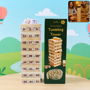 Tumbling Tower Wooden Blocks Game - (Set) thumbnail 6