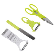 4-piece Kitchen Cutting Set Scissors Peeler Grater  Slicer And Knife thumbnail 3