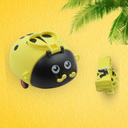 8822 Cute Plastic Bug Shape Water Bottle With Adjustable Shoulder Strap 4 Wheel   Straw Portable Drinking Cup Water Bottle For Kids  Water Bottle  Return Gift For Kids  Water Bottle With Straw  School Kinds Water Bottle (1 Pc) thumbnail 5