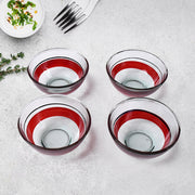 Healthy Choice Set Of 4pc Ceramic Cup And 4pc Glass Bowl With Plastic Plate (9 Pcs Set) thumbnail 1