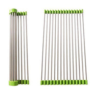 2064 Foldable Drain Rack Kitchen Sink Roll Up Dish Drying Rack Portable Dish Rack thumbnail 3