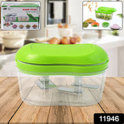 Manual Hand Push Garlic Cutter  Vegetable Chopper (1 Pc) thumbnail 6