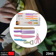 2948 Corrugated 6pc Kitchen Knife Set Professional Box Knife Set 6 Piece Forged Kitchen Knives With Box. thumbnail 7