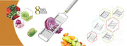 2142 6 In 1 Stainless Steel Kitchen Chips Chopper Cutter Slicer And Grater With Handle thumbnail 3