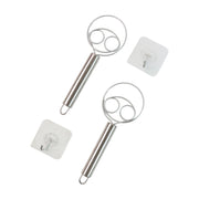 2-piece Stainless Steel Spiral Hand Whisk - (2 Pc  Set) thumbnail 1