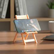 Mini Chair Shape Mobile Stand Holder (1 Pc  Peach Color) thumbnail 1