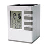 Multifunction Cube Digital Desk Clock With Pen Holder (1 Pc)