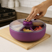 Supermom Multipurpose Round Rotating Dry Fruit  Snack Storage Container (1 Pc) thumbnail 6