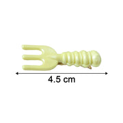 Cute Mini Fork Shaped Hair Clips Set For Girls And Women (4 Pc) thumbnail 4