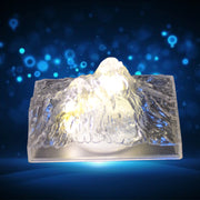 8444 Plastic Iceberg Night Light Mountain Lights Flameless Modern Clear Led Flameless Party Candles Led Lamp Home Decoration Mini Atmosphere Light Bedroom Decor Desktop Ornament Children Gift (Moq - 12 Pc) thumbnail 1