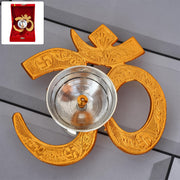 Om Symbol Brass Oil Diya (1 Pc) thumbnail 5