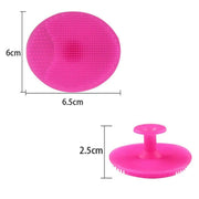 Bath  Facial Cleansing Brush Soft Silicone Face Scrubber (2 Pc Set) thumbnail 2