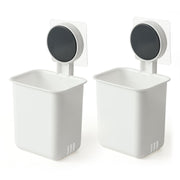 Wall Mounted Bathroom Storage Organizer Cup Set (2 Pc Set) thumbnail 4