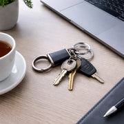 Premium Dual Ring Metal Key Holder With Rotating Swivel (1 Pc) thumbnail 2
