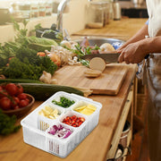 Fridge Storage Boxes Freezer Storage Containers Container For Kitchen Storage Set Storage In Kitchen Vegetable Storage Draining Crisper Refrigerator Food Box (1 Pc) thumbnail 1