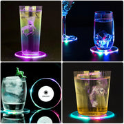 Colorful Led Cocktail Coaster Round Ultra-thin Led Drink Coaster (1 Pc) thumbnail 5