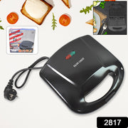 2817 Waffle Maker Makes 2 Square Shape Waffles Non-stick Plates Easy To Use With Indicator Lights thumbnail 5