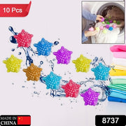 8737 Soft Star Washing Machine Laundry Dryer Balls Laundry Ball For Household Cleaning Washing Machine Clothes Softener (10 Pcs  Multi Color) thumbnail 6