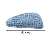 Textured Fabric Snap Hair Clips Set (4 Pc) thumbnail 4
