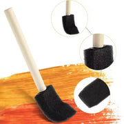 Multipurpose Sponge Brushes For Painting With Wooden Handles (5 Pcs Set) thumbnail 2