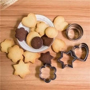 0813 Cookie Cutter Stainless Steel Cookie Cutter With Shape Heart Round Star And Flower (12 Pieces) thumbnail 3