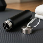Portable Stainless Steel Water Bottle With Strap (Approx 250ml) thumbnail 4