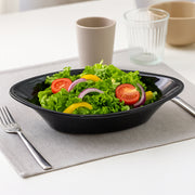 Plastic Marin Serving Bowl  Elegant Oval Deep Bowl (1 Pc  Balck) thumbnail 3