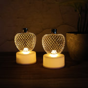Decorative Apple Shape Led Tealight Candles - (4 Pc) thumbnail 4