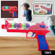 1941 Plastic Gear Simulation Toy Gun For Kids Pretend Play Gun Toys With 3d Flashing Lights And Exciting Music Electric Laser Toy Guns With Rotating Gear Mechanism Toy For Birthday Gift For Kids 3+ Years (Pack Of 1) thumbnail 7