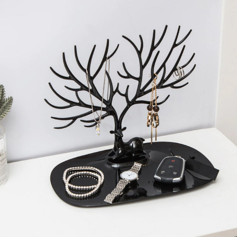 1788 Deer Shaped Jewellery Display Holder Earring Necklace Holder Organiser (1pc Only)