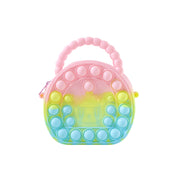 Rainbow Round Silicone Pop It Coin Purse (1 Pc) thumbnail 3