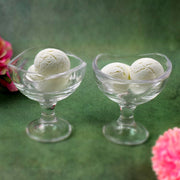 Glass Footed Dessert Bowl Ice Cream Cup (2 Pcs Set) thumbnail 1