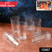 Apex Merino N Glass Unbreakable Plastic Drinking Glass Set (6pc300ml) Approx thumbnail 6