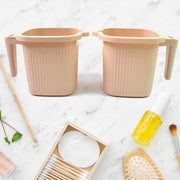 Plastic Square Bath Water Mug (4 Pc  1000 Ml  Mix Color) thumbnail 6