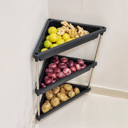 3-layer Multipurpose Plastic Corner Storage Rack thumbnail 4