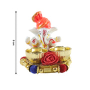 Decorative Lord Ganesha Pooja Thali Set (1 Pc) thumbnail 4