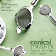 Apex Premium Conical Tea Strainer With Pipe Handle thumbnail 5