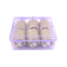 Christmas Premium Glitter Led Tealight Candles (6 Pc Set)