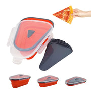 10026 Reusable Pizza Storage Containers With 5 Microwavable Serving Trays Silicone Container Expandable  Adjustable For Packing Pizza At Home  Outdoor thumbnail 4