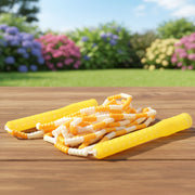 Yellow  White Beaded Skipping Jump Rope (1 Set) thumbnail 2