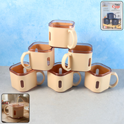 Premium Square Shape Tea Cup Set  6-piece (150 Ml) thumbnail 6